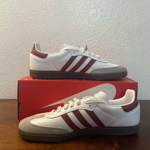 Adidas Samba OG 'Cloud White Preloved Ruby' JH8798 Men's Size 11 - Picture 2 of 7